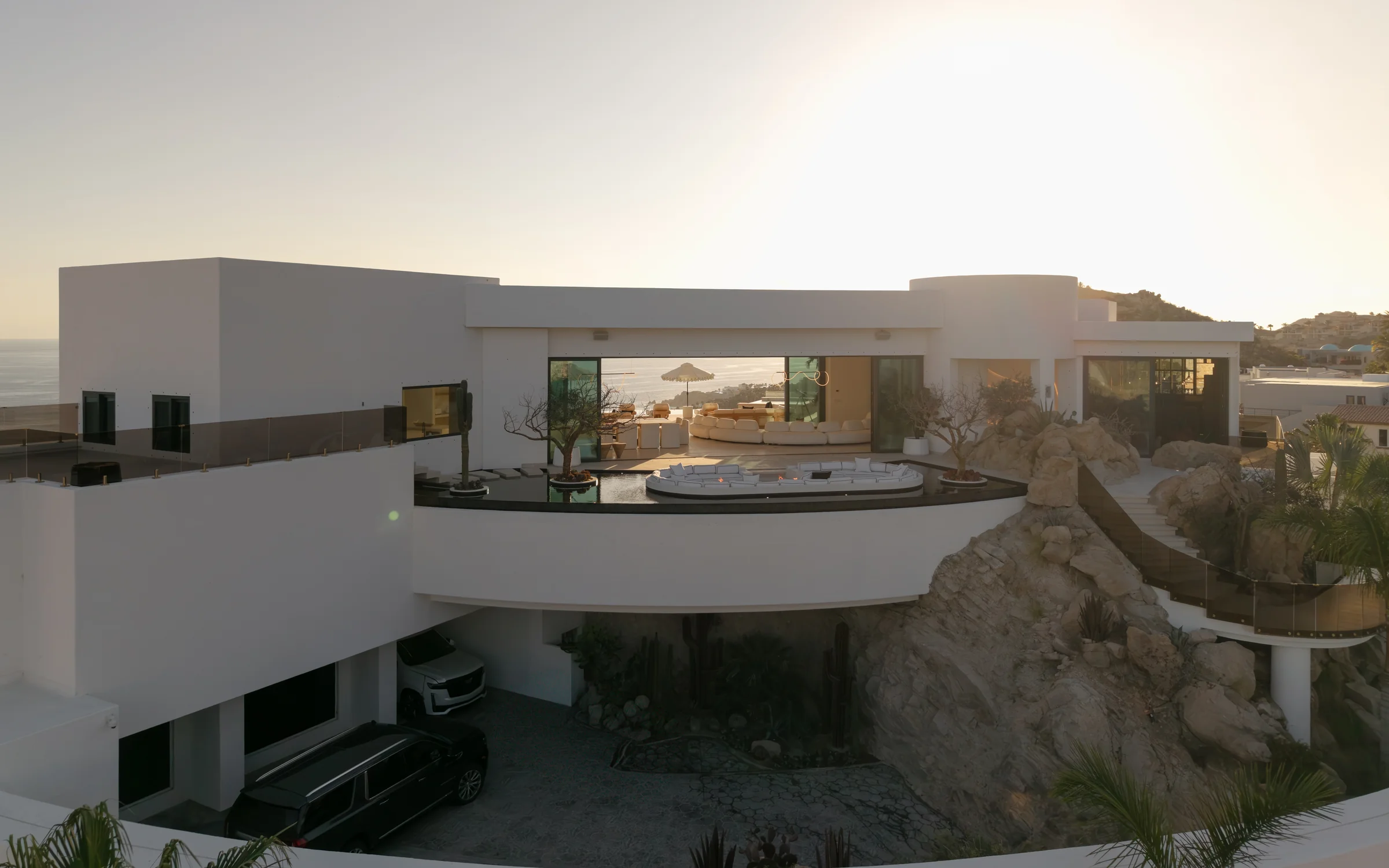 Cabo coastline at sunset