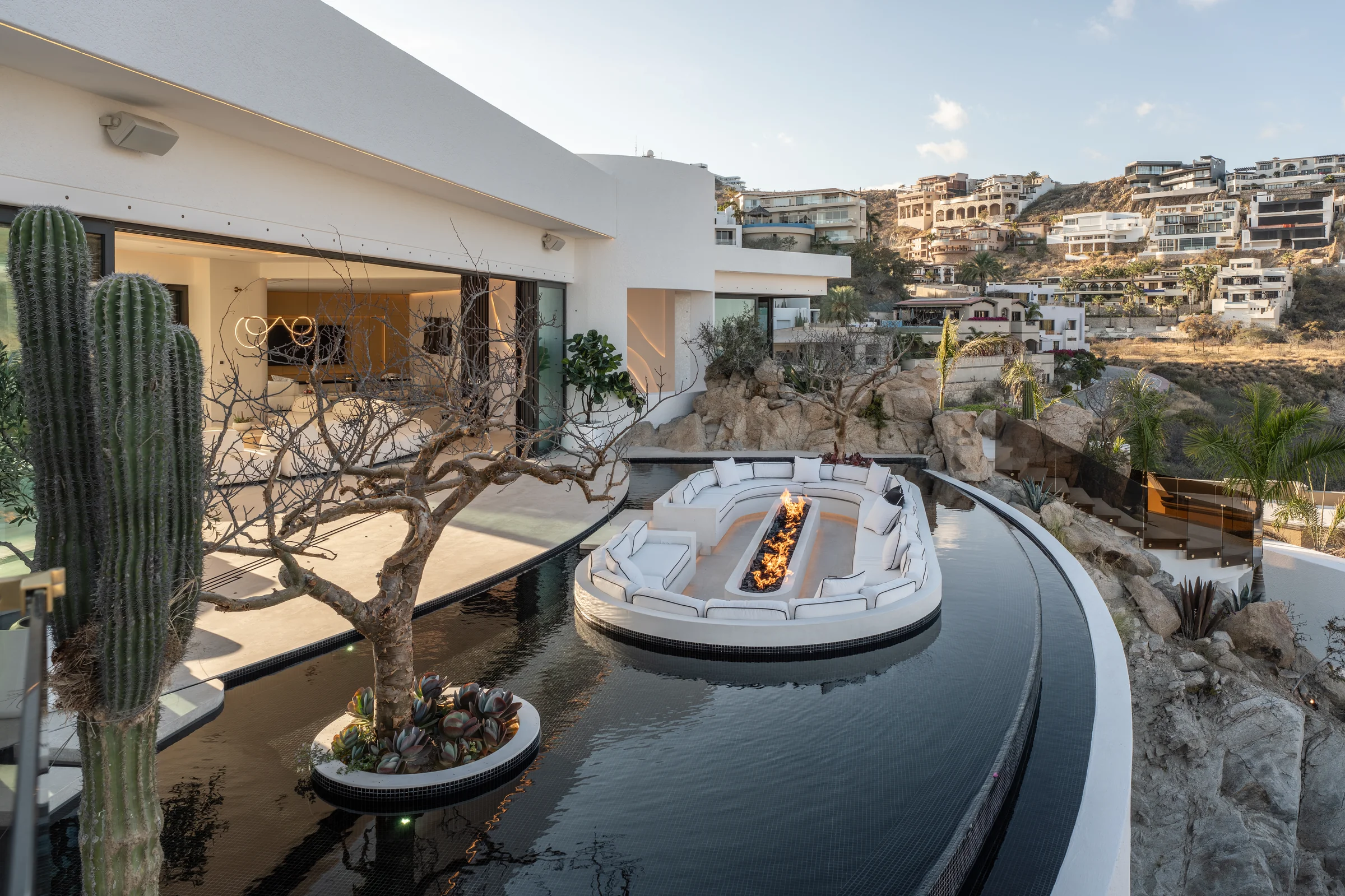 Luxury sunset at villa
